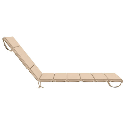 Sunlounger Cushion GEMERT 100% Polyester Cream 200 x 70 x 3 cm