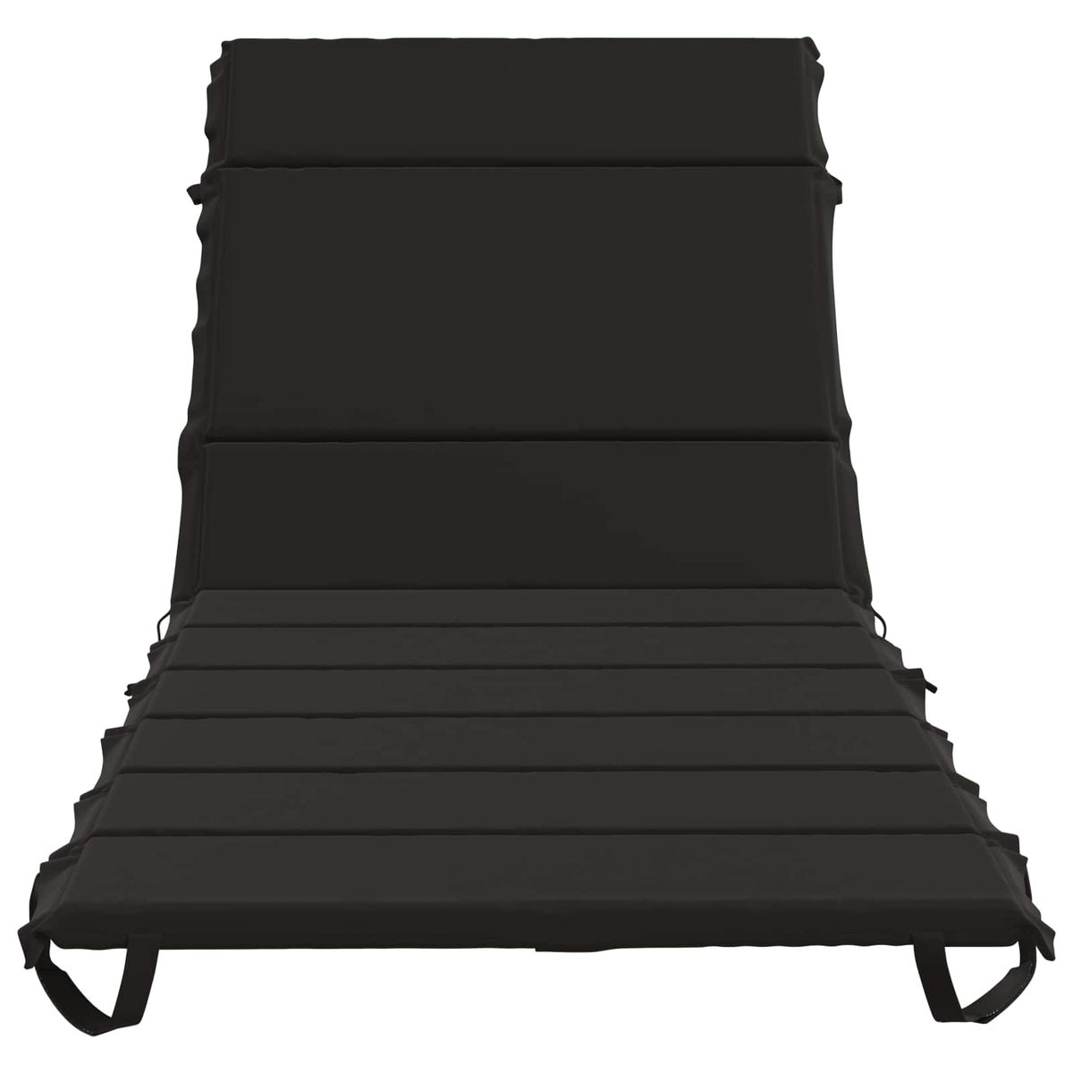 Sunlounger Cushion GEMERT 100% Polyester Black 200 x 70 x 3 cm