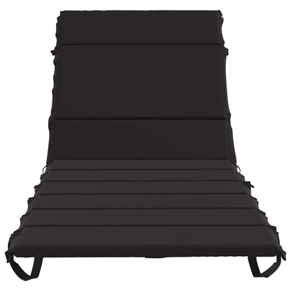 Sunlounger Cushion GEMERT 100% Polyester Black 200 x 70 x 3 cm