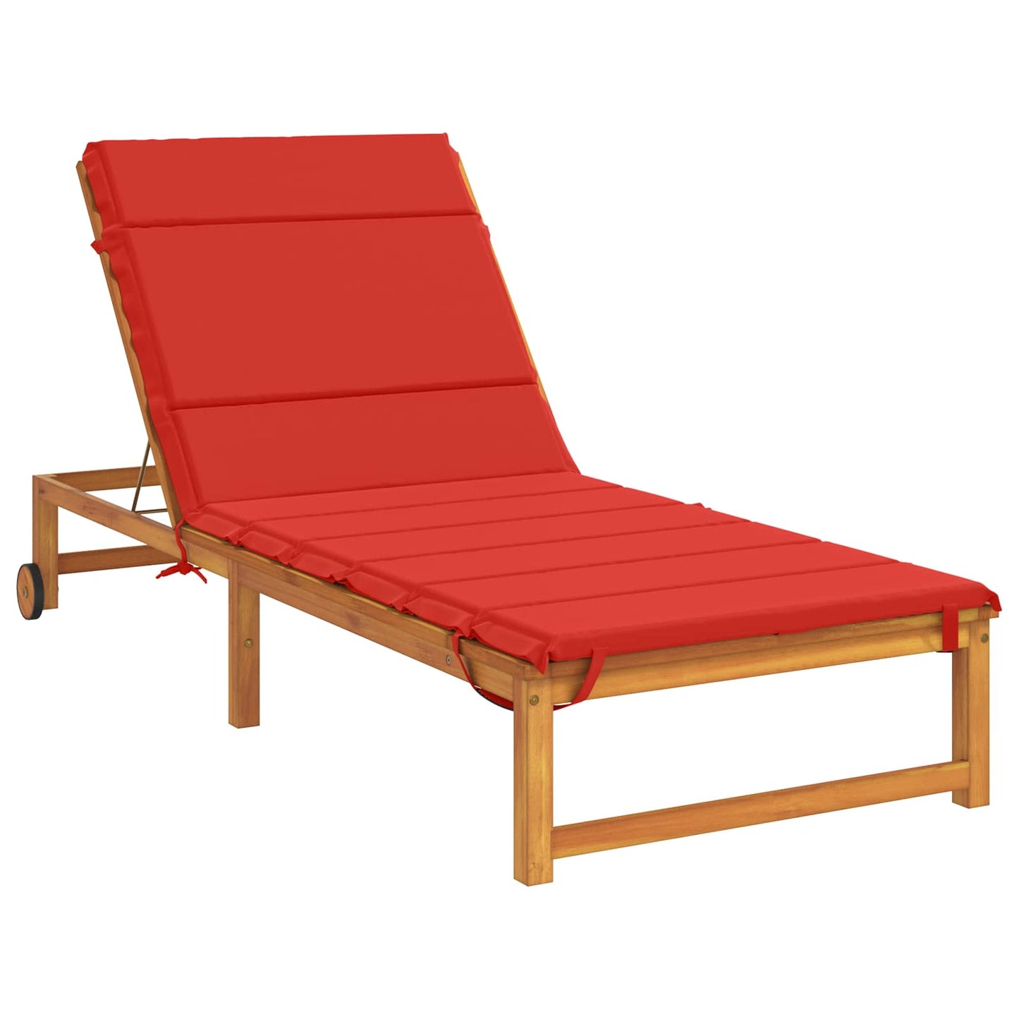 Sunlounger Cushion GEMERT 100% Polyester Red 200 x 70 x 3 cm