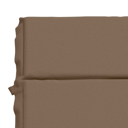 Sunlounger Cushion GEMERT 100% Polyester Taupe 200 x 80 x 3 cm