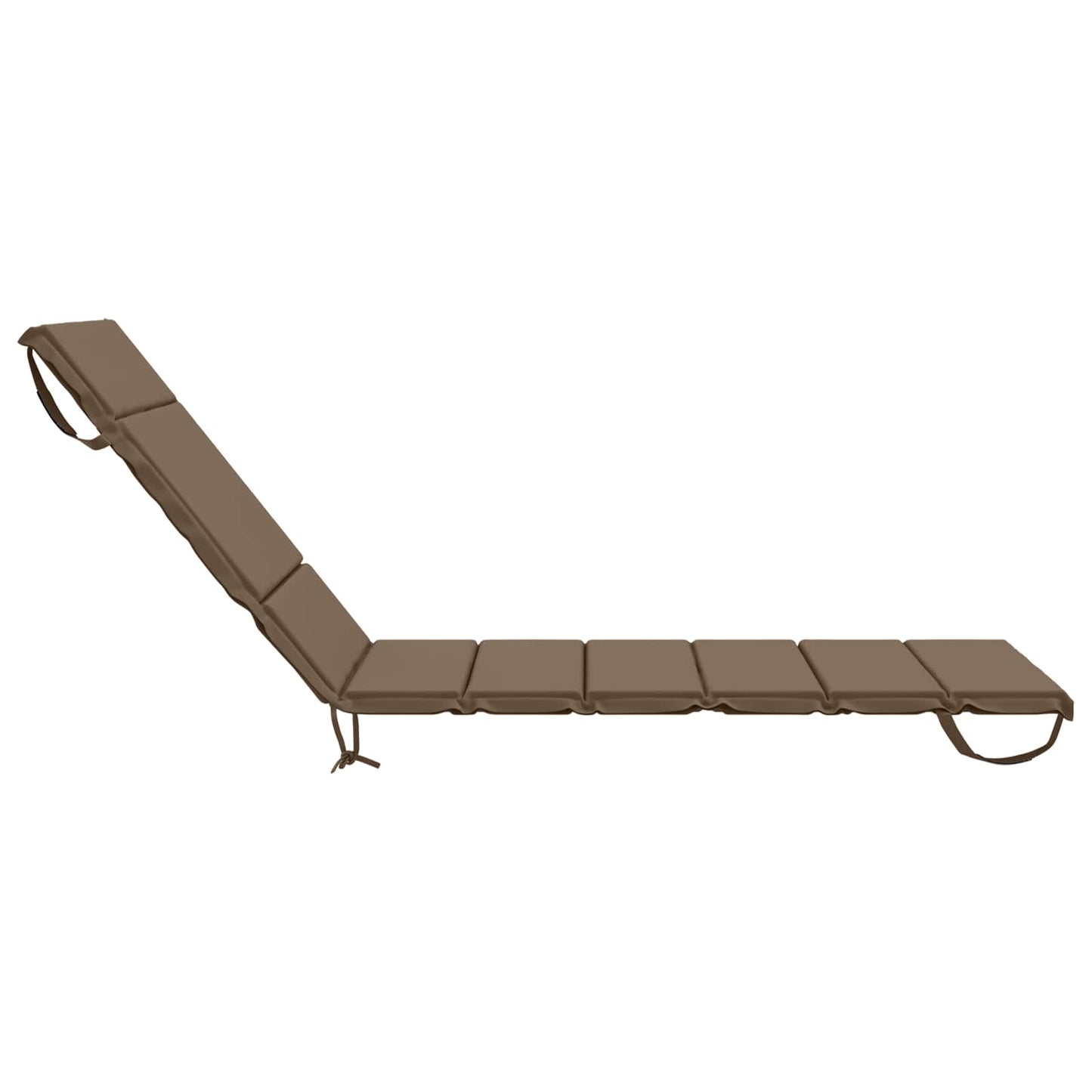 Sunlounger Cushion GEMERT 100% Polyester Taupe 200 x 80 x 3 cm