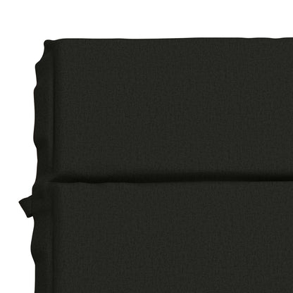 Sunlounger Cushion GEMERT 100% Polyester Black 200 x 80 x 3 cm
