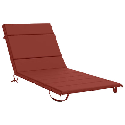 Sunlounger Cushion GEMERT 100% Polyester Red 200 x 80 x 3 cm