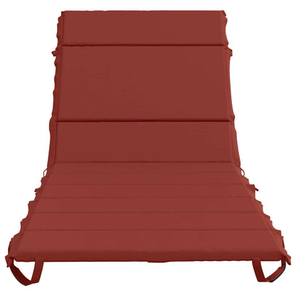 Sunlounger Cushion GEMERT 100% Polyester Red 200 x 80 x 3 cm