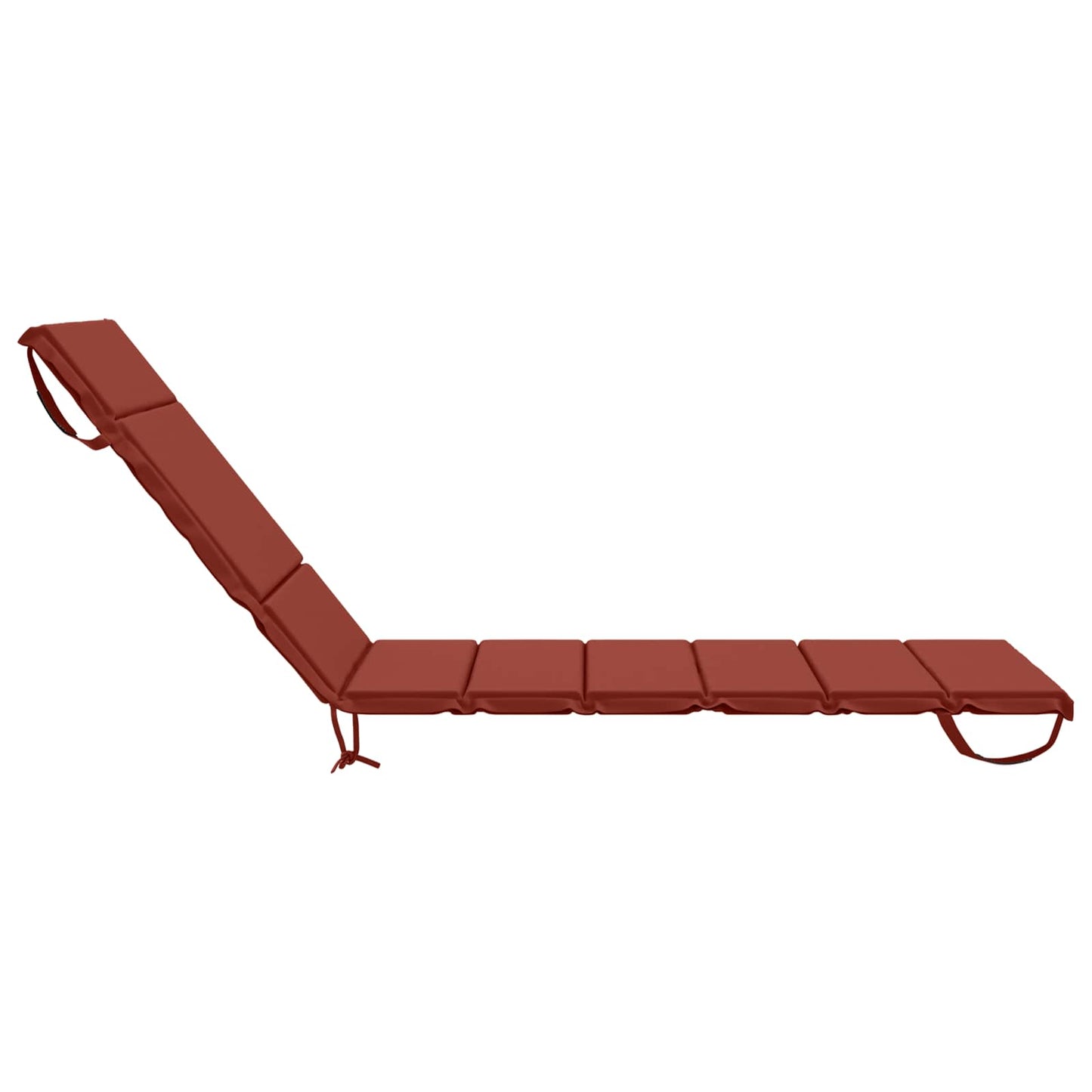 Sunlounger Cushion GEMERT 100% Polyester Red 200 x 80 x 3 cm