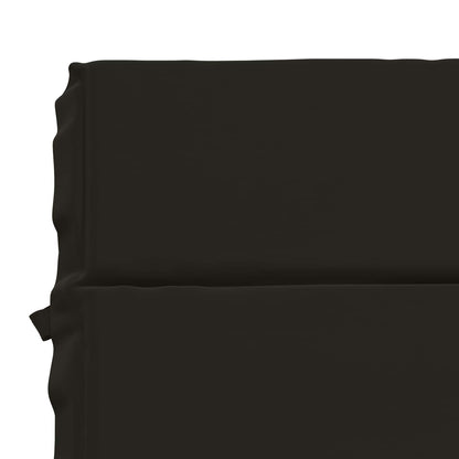 Sunlounger Cushion GEMERT 100% Polyester Black 200 x 80 x 3 cm
