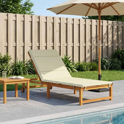 Sunlounger Cushion GEMERT 100% Polyester Cream 200 x 90 x 3 cm