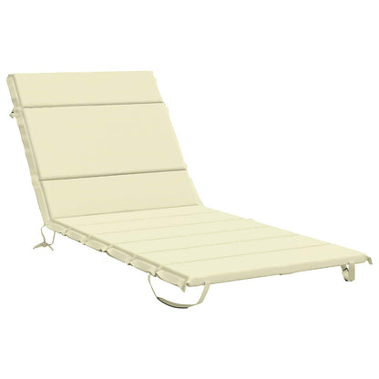 Sunlounger Cushion GEMERT 100% Polyester Cream 200 x 80 x 3 cm