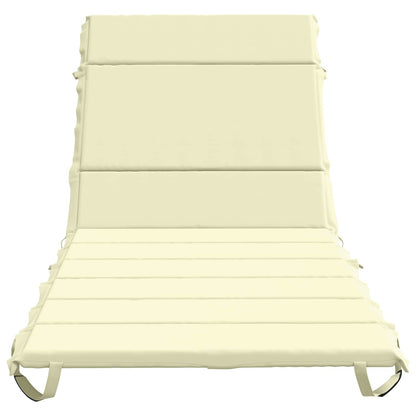 Sunlounger Cushion GEMERT 100% Polyester Cream 200 x 80 x 3 cm