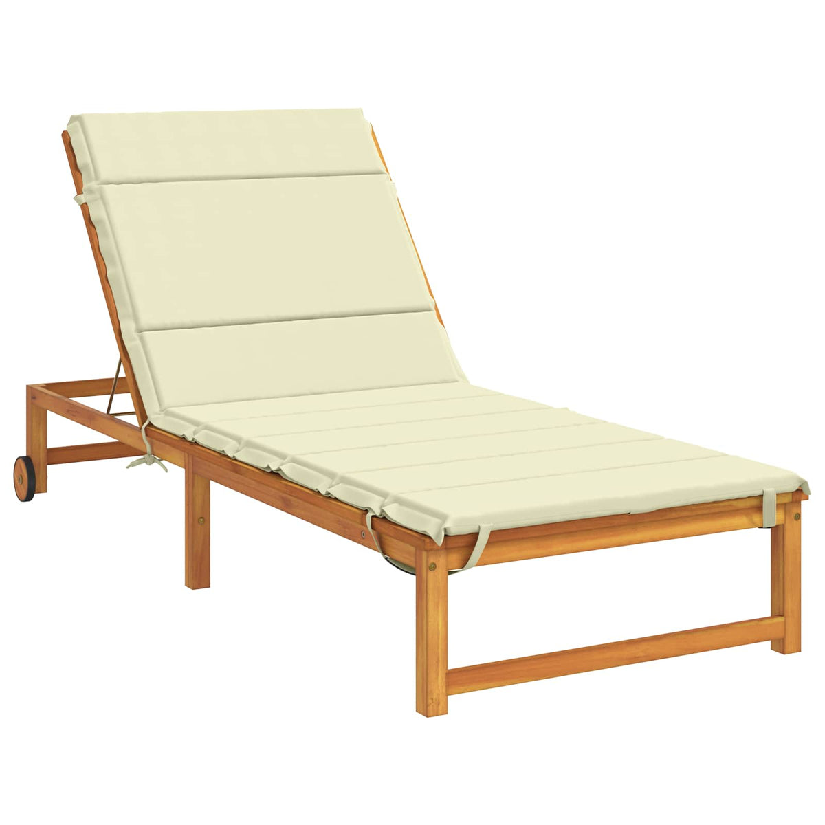 Sunlounger Cushion GEMERT 100% Polyester Cream 200 x 80 x 3 cm