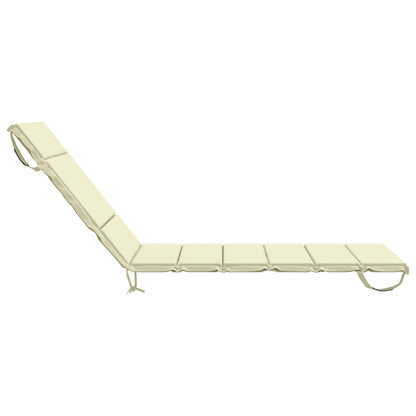 Sunlounger Cushion GEMERT 100% Polyester Cream 200 x 80 x 3 cm