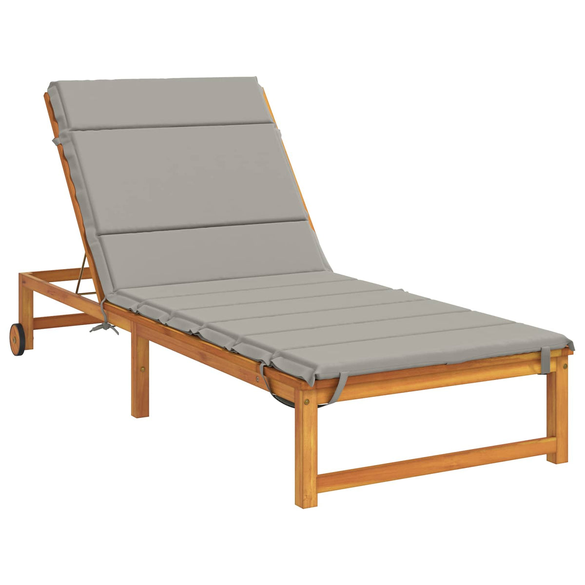 Sunlounger Cushion GEMERT 100% Polyester Grey 200 x 80 x 3 cm