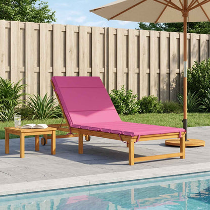 Sunlounger Cushion GEMERT 100% Polyester Pink 200 x 70 x 3 cm