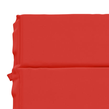 Sunlounger Cushion GEMERT 100% Polyester Red 200 x 80 x 3 cm