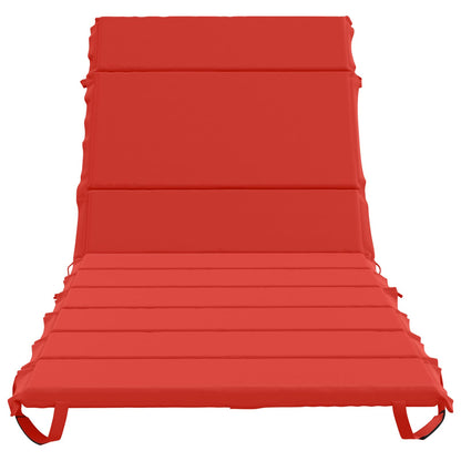 Sunlounger Cushion GEMERT 100% Polyester Red 200 x 80 x 3 cm