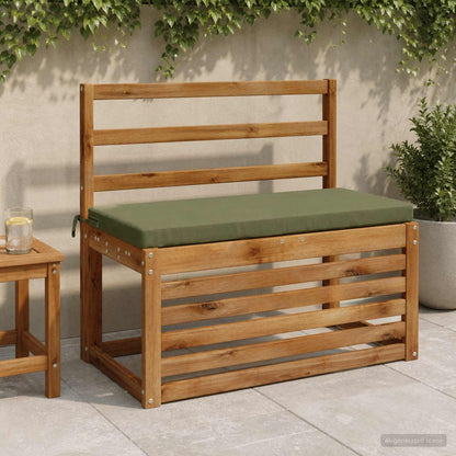 Bench Cushion SOEST 100% Polyester Olive Green 80 x 40 x 5 cm