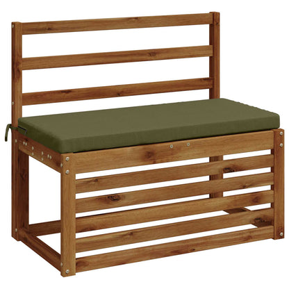 2-Piece Bench Cushions SOEST 2 pcs 100% Polyester Olive Green