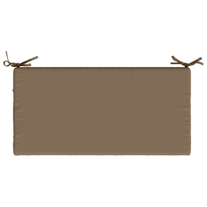 2-Piece Bench Cushions SOEST 2 pcs 100% Polyester Taupe