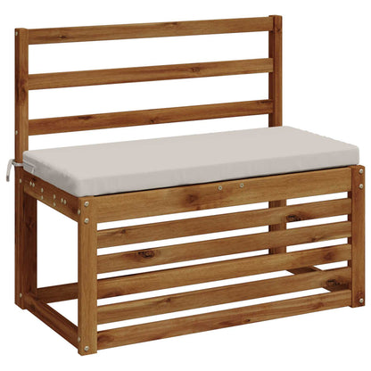 Bench Cushion SOEST 100% Polyester White 60 x 40 x 5 cm