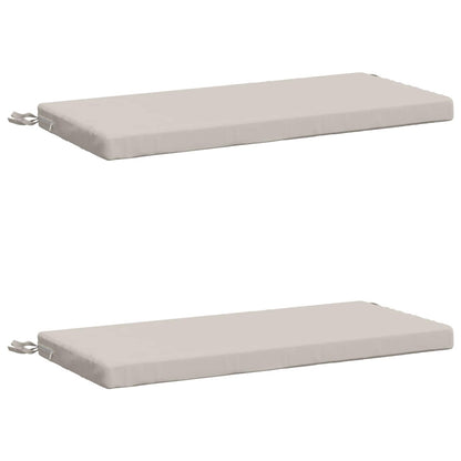 2-Piece Bench Cushions SOEST 2 pcs 100% Polyester White