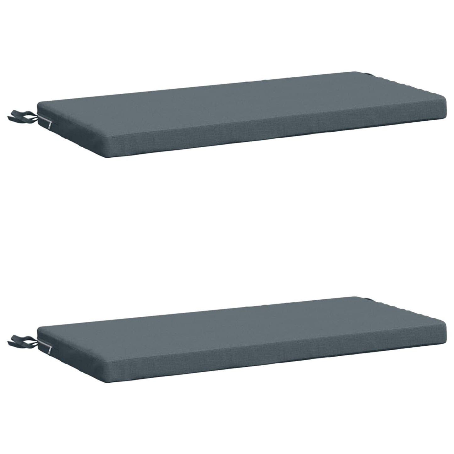2-Piece Bench Cushions SOEST 2 pcs 100% Polyester Blue