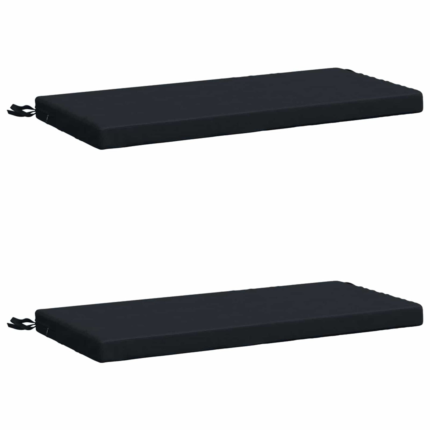 2-Piece Bench Cushions SOEST 2 pcs 100% Polyester Dark Blue