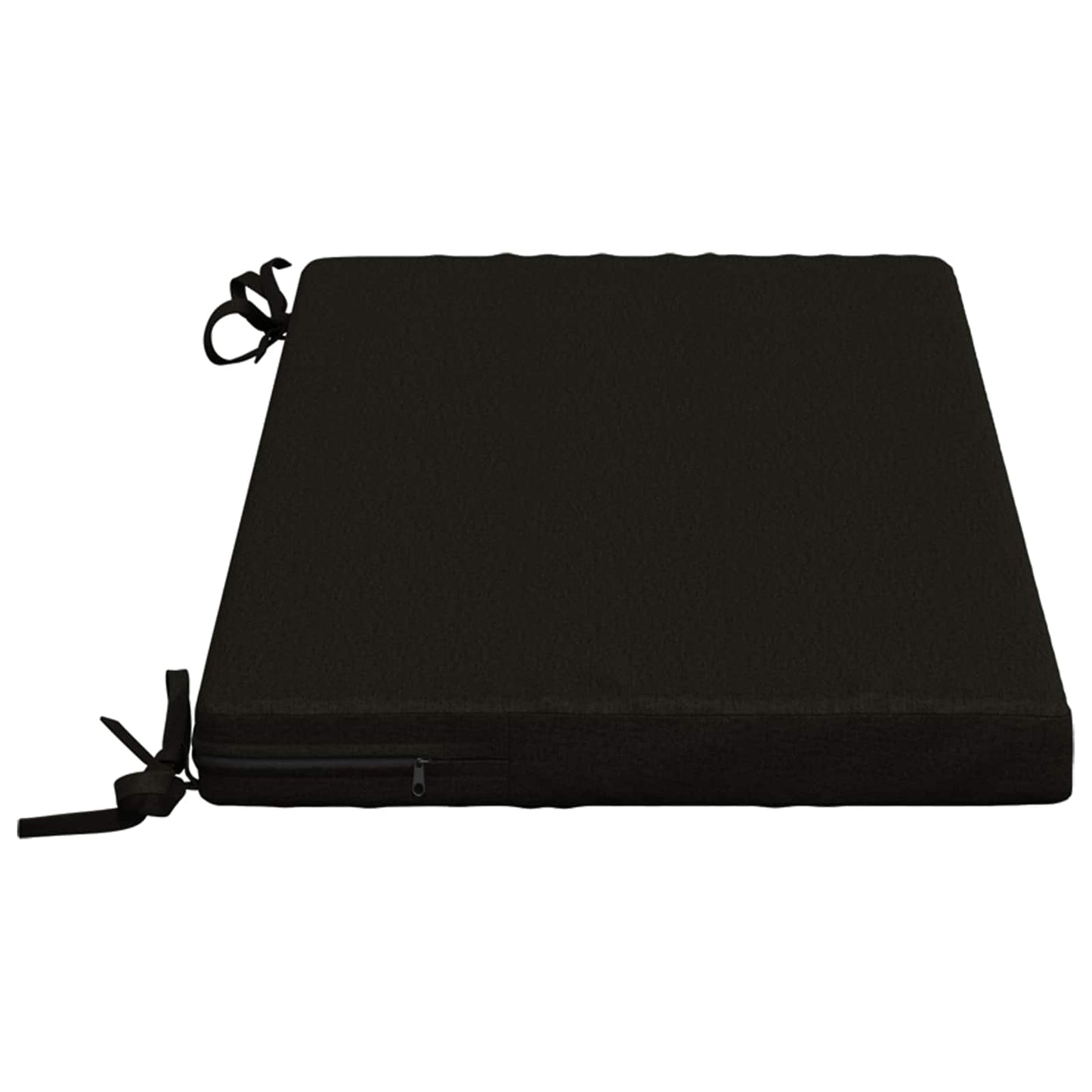 2-Piece Bench Cushions SOEST 2 pcs 100% Polyester Black