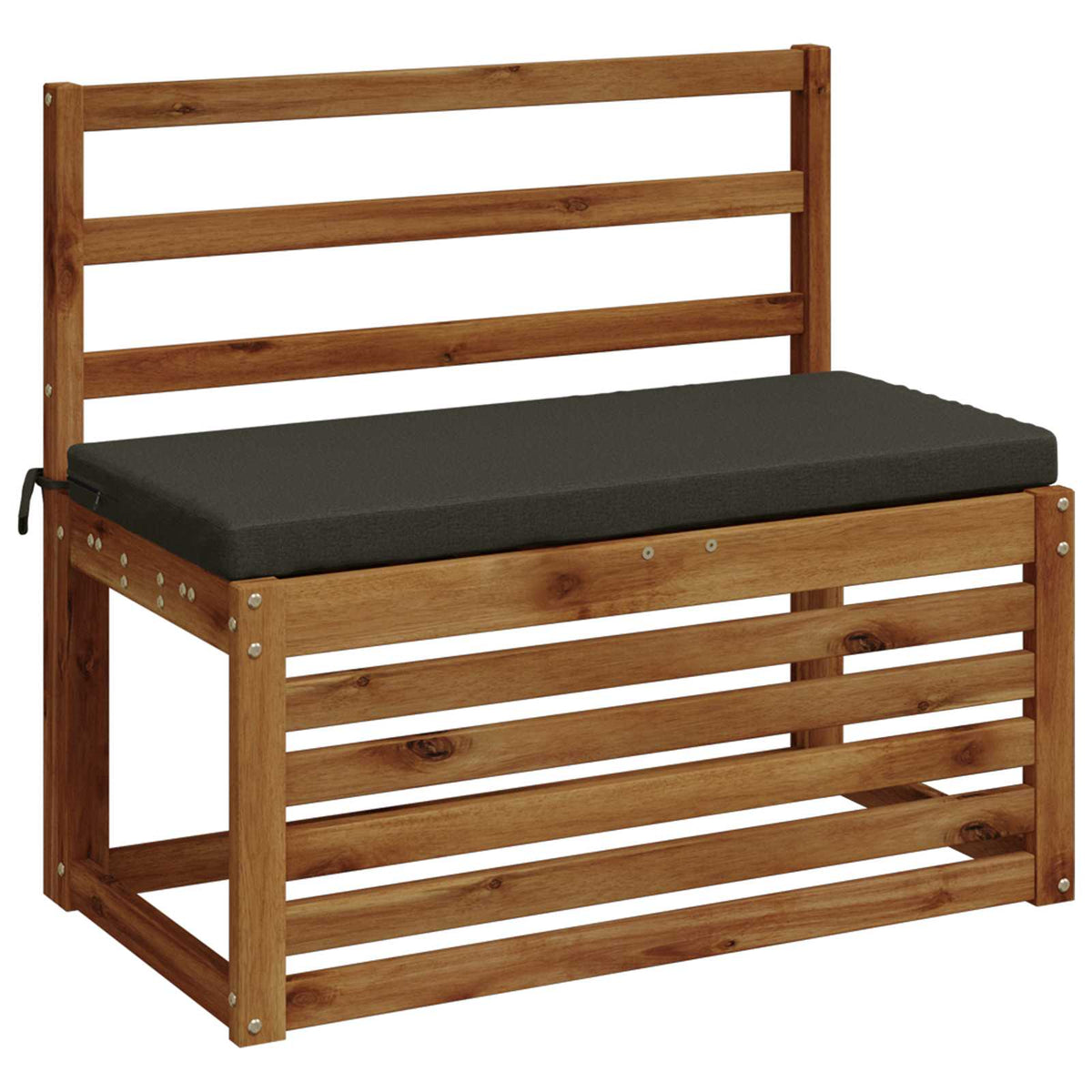2-Piece Bench Cushions SOEST 2 pcs 100% Polyester Anthracite