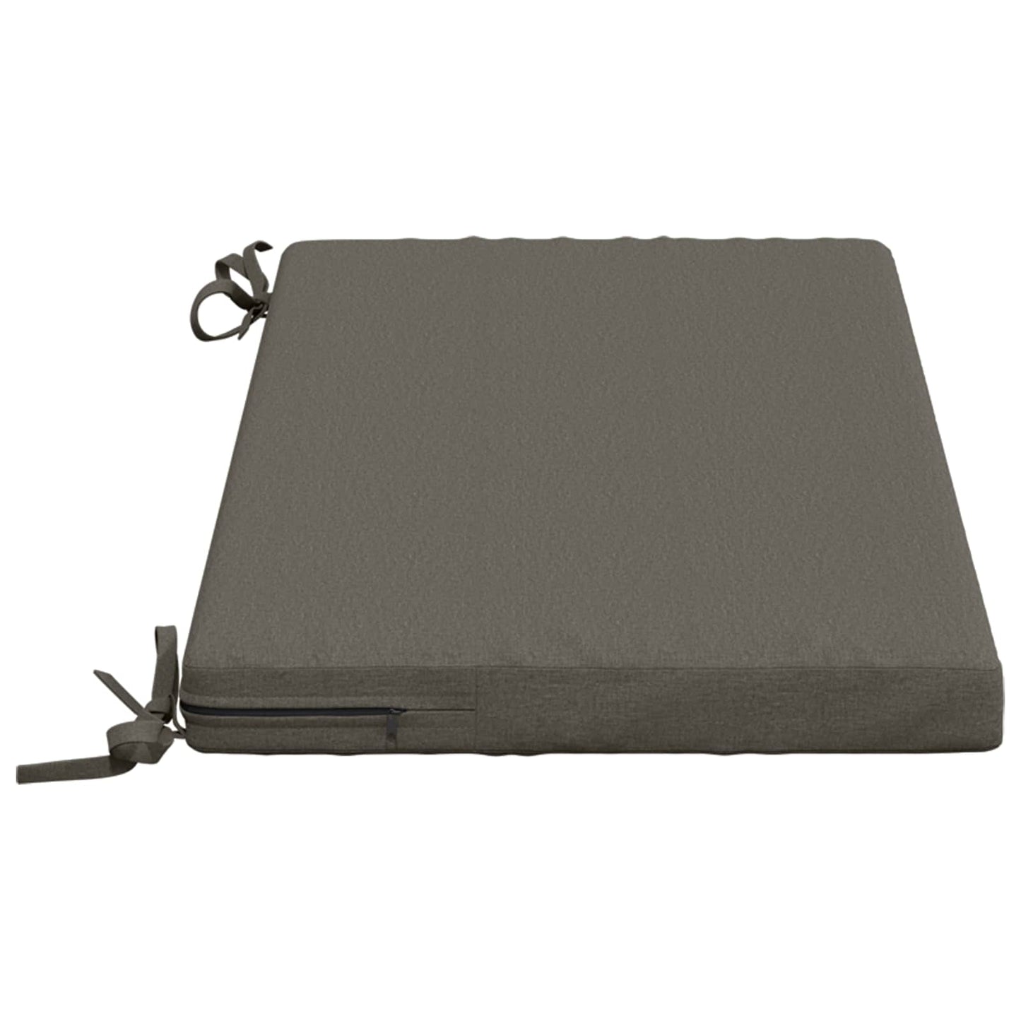 2-Piece Bench Cushions SOEST 2 pcs 100% Polyester Grey