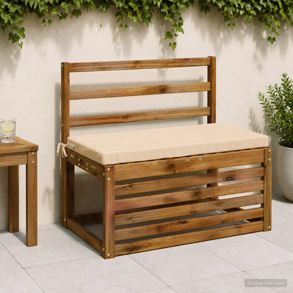 2-Piece Bench Cushions SOEST 2 pcs 100% Polyester Cream
