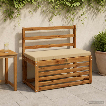 Bench Cushion SOEST 100% Polyester Beige 60 x 40 x 5 cm