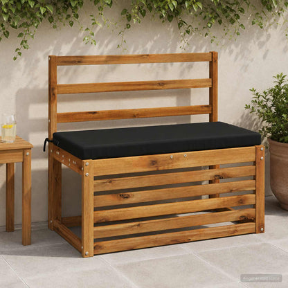 2-Piece Bench Cushions SOEST 2 pcs 100% Polyester Black