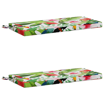 2-Piece Bench Cushions SOEST 2 pcs 100% Polyester Multicolour
