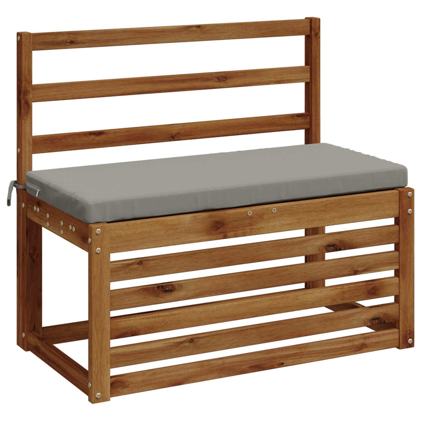 Bench Cushion SOEST 100% Polyester Grey 60 x 40 x 5 cm