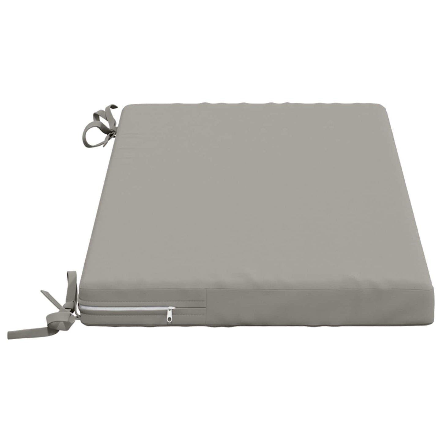 Bench Cushion SOEST 100% Polyester Grey 60 x 40 x 5 cm