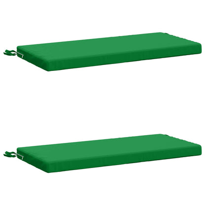 2-Piece Bench Cushions SOEST 2 pcs 100% Polyester Green