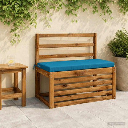 2-Piece Bench Cushions SOEST 2 pcs 100% Polyester Light Blue