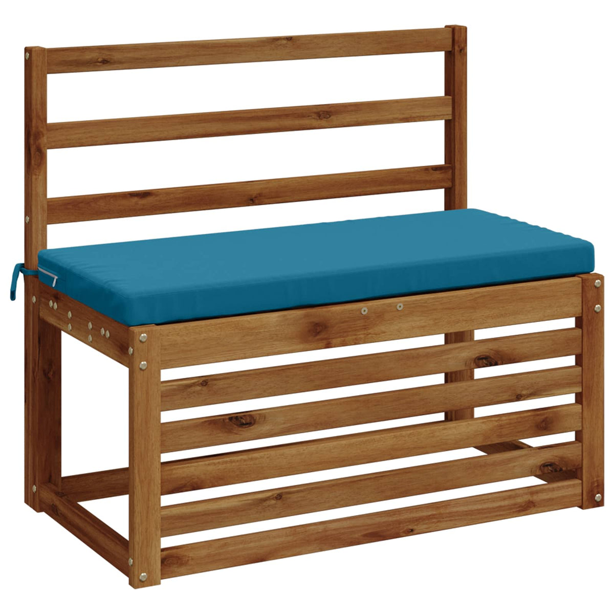 2-Piece Bench Cushions SOEST 2 pcs 100% Polyester Light Blue