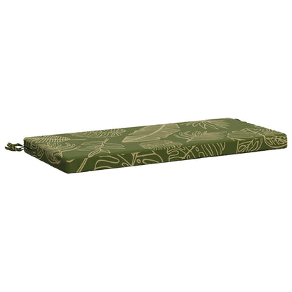 Bench Cushion SOEST 100% Polyester Leaf Design 60 x 40 x 5 cm