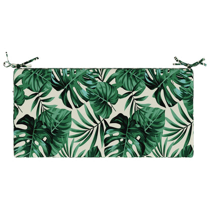 Bench Cushion SOEST 100% Polyester Leaf Pattern 60 x 40 x 5 cm