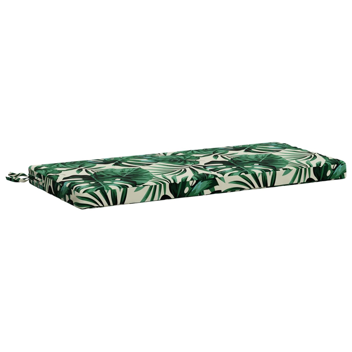 2-Piece Bench Cushions SOEST 2 pcs 100% Polyester Leaf Pattern
