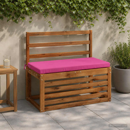 2-Piece Bench Cushions SOEST 2 pcs 100% Polyester Pink