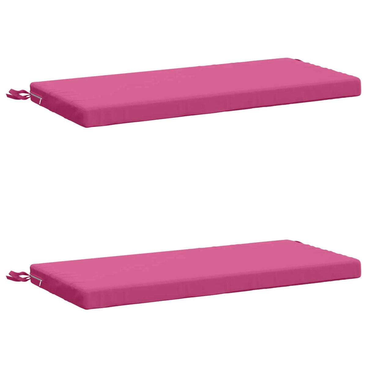 2-Piece Bench Cushions SOEST 2 pcs 100% Polyester Pink