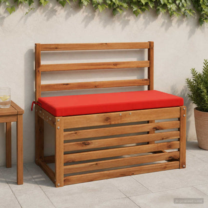 2-Piece Bench Cushions SOEST 2 pcs 100% Polyester Red