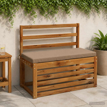 2-Piece Bench Cushions SOEST 2 pcs 100% Polyester Taupe