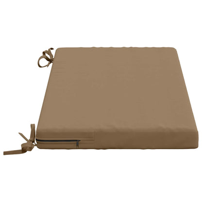 2-Piece Bench Cushions SOEST 2 pcs 100% Polyester Taupe