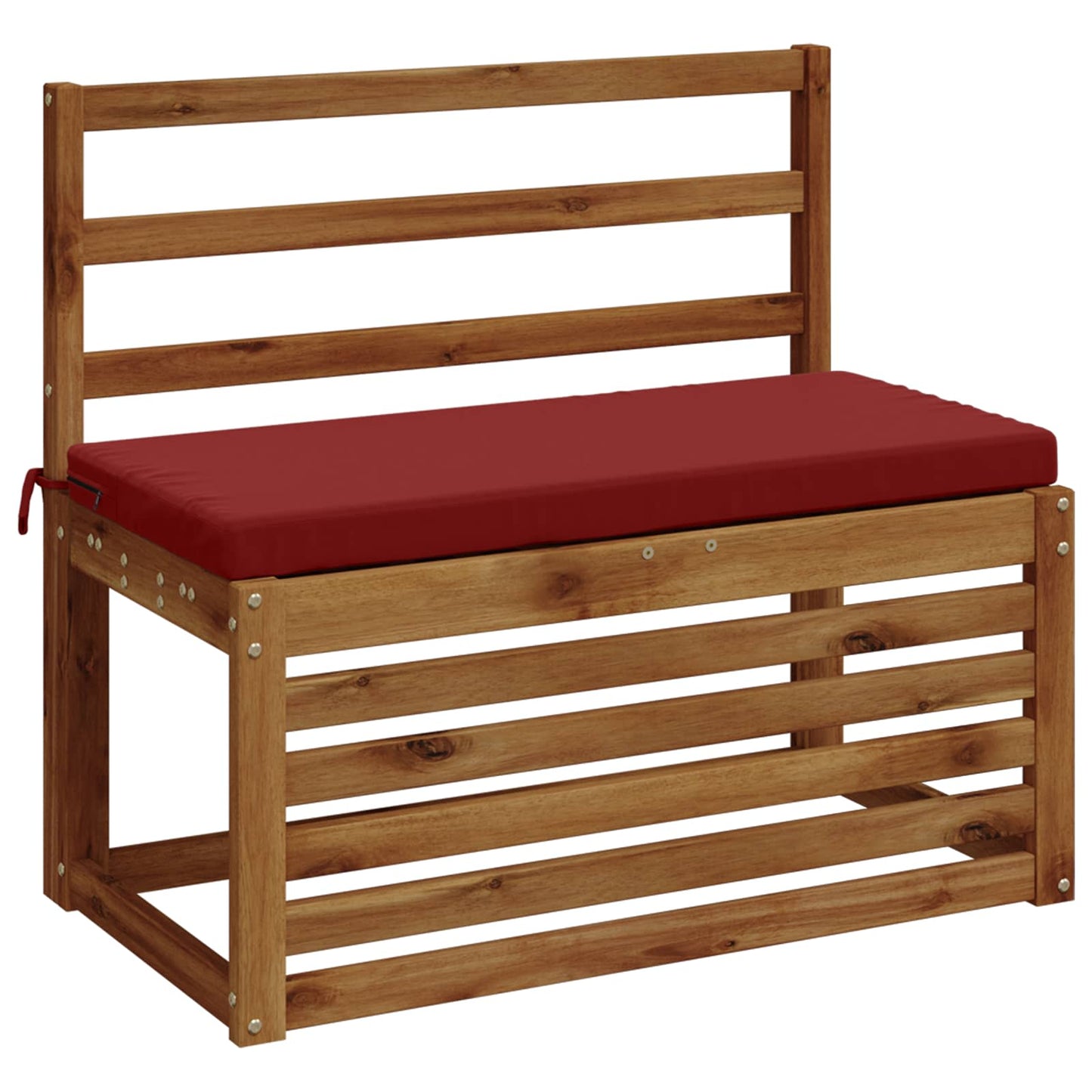 2-Piece Bench Cushions SOEST 2 pcs 100% Polyester Wine Red