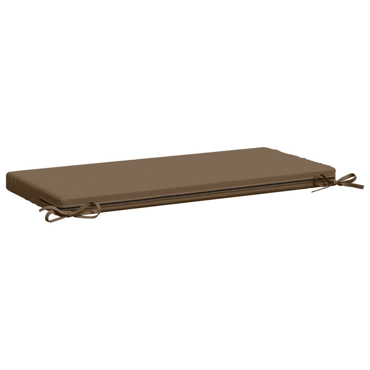 2-Piece Bench Cushions SOEST 2 pcs 100% Polyester Taupe