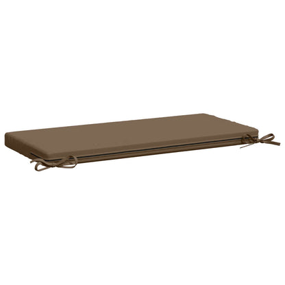 2-Piece Bench Cushions SOEST 2 pcs 100% Polyester Taupe
